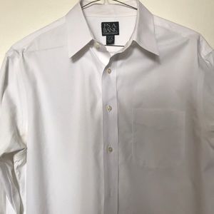 Jos. A bank white mens button down, 17-35 slim fit